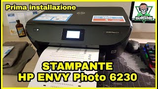 Come installare stampante HP ENVY Photo 6230 [upl. by Anileve]