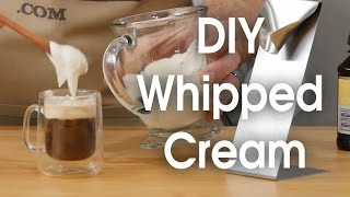 DIY whipped cream in 60 seconds [upl. by Oknuj]