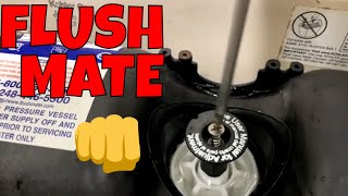 HOW TO WORK ON THE SLOAN FLUSHMATE PRESSURE CANISTER [upl. by Yuji]