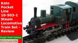 Kato N Gauge Pocket Line 105031 Steam Locomotive Train Set  Review [upl. by Nirb337]