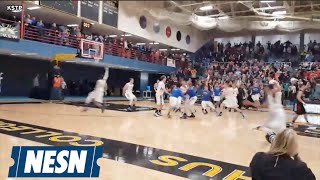 Minnesota High School Hits Wild Buzzer Beater Wins In Four Overtimes [upl. by Rolyab]