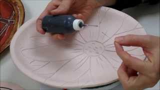 Ceramics II Glazing the Platters [upl. by Leopold]