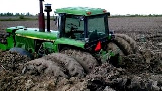 Tractors Stuck in Mud  Tractor Engine Sound Compilation [upl. by Anatnom309]