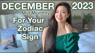 DECEMBER 2023 Mid Monthly For Your Zodiac Sign 🎄 🤍NicLoves [upl. by Leavelle799]