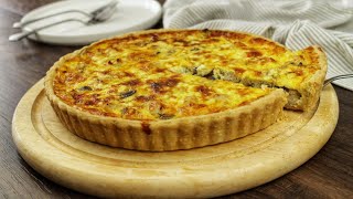 Recette de la quiche au poulet et aux champignons [upl. by Leumel]