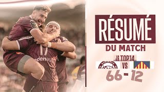 Le Résumé de UBB  Perpignan  Journée 6 de TOP 14 [upl. by Hnil]