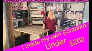 Scrapbox Craft box ALTERNATIVE Under 200 Do it Yourself BEST STORAGE EVER Craft Closet [upl. by Win]