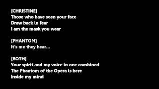 Phantom of the Opera Male Part Only Instrumental  Karaoke [upl. by Dnalra]