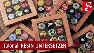 KronkorkenUntersetzer aus Giessharz [upl. by Arreip803]