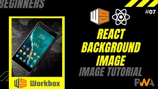 7 React Background Image Tutorial  Set a background Image With React Inline Styles  PWA [upl. by Elleoj785]