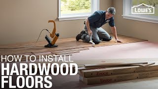 Learn How to Install Hardwood Floors  DIY Projects [upl. by Eiderf]