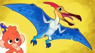 Learn Dinosaurs for Kids  Dinosaur Bones  Pterodactylus Cartoon  Club Baboo [upl. by Arvie]