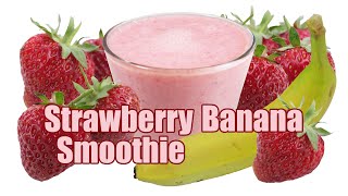 Strawberry Banana Smoothie Recipe  Strawberry Smoothie  Fruit Smoothie Recipes  HomeyCircle [upl. by Devland101]