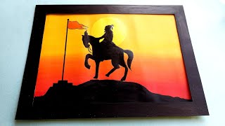 How to draw Chatrapati Shivaji Maharaj drawing painting Tutorial shivjayantispecial [upl. by Burch]