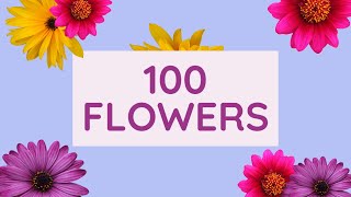 100 Flowers Name Different Types of Flowers of the world [upl. by Annoid]