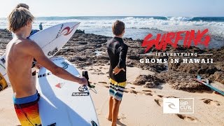 Surfing Is Everything Groms In Hawaii [upl. by Aluin305]