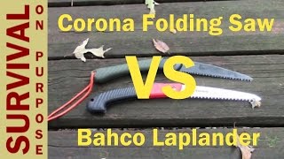 Corona Razortooth Folding Saw vs Bahco Laplander [upl. by Russel817]