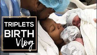 OFFICIAL TRIPLETS BIRTH VLOG [upl. by Johm]