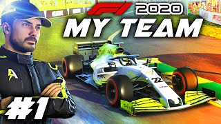 F1 2020 MY TEAM CAREER Part 1 Our Journey Begins in F1 for our Create A Team Career Mode [upl. by Aveer]