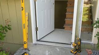 Jeld Wen Front Door Installation  Really crappy products and craftsmanship PART 1 [upl. by Arit628]