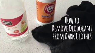 How to remove deodorant buildup from dark clothing [upl. by Chon]