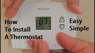 How To Install Replace A Thermostat [upl. by Anuahc]