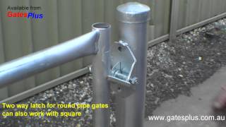 Gate Latch 2 way for round pipe and square [upl. by Jollenta553]