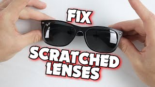 How to Fix RayBans With Scratched Lenses  Sunglasses Lens Replacement [upl. by Asial]