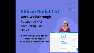 Xero Walkthrough  Postponed VAT Accounting Post Brexit [upl. by Appleton]