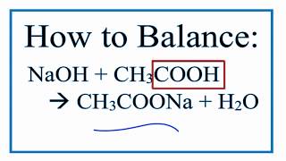 How to Balance NaOH  H2SO4  Na2SO4  H2O [upl. by Etrem]