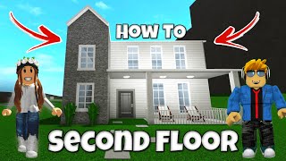 How To Build a Second Floor in Bloxburg Roblox Tutorial [upl. by Eidoc436]