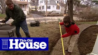 How to Build a Flagstone Walkway  This Old House [upl. by Grimonia]