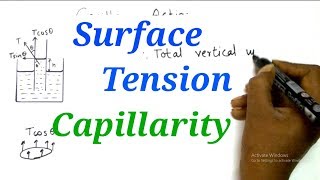 Capillary Action  Derivation amp Numericals  Surface Tension  Physics  HSC 12th Science [upl. by Kaplan]