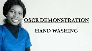 OSCE  HAND WASHING [upl. by Taddeo]