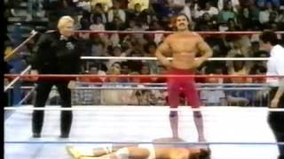 WWF History  Ravishing Rick Rude amp Jake Roberts part II tights off scene [upl. by Alrak229]