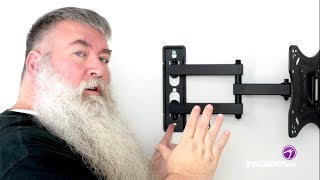 InstallerParts Episode 18  Full Motion SwivelTilt TV Mount Installation [upl. by Einnoj175]