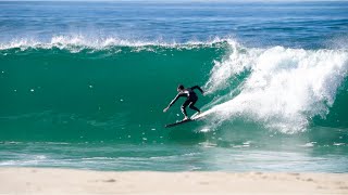 Surfing INSANE Shorebreak in San Diego [upl. by Doehne]