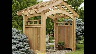 Top 70  Diy Wood Garden Arbors you can Build  Diy Backyard Garden landscaping ideas [upl. by Alathia628]