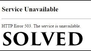 How to Solve HTTP 503 Error Easiest Method  WITH PROOF [upl. by Gnilrits]