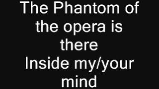 The Phantom of the opera Lyrics [upl. by Ttegirb]