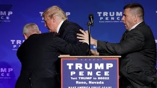 Donald Trump rushed off stage during rally in Nevada [upl. by Anikram]