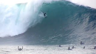 Surfers Catch Unbelievable Waves at The Wedge [upl. by Suiram]