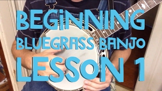 Learn to Play Bluegrass Banjo  Lesson 1 [upl. by Sandstrom857]