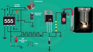 555 Timer transistor and ignition coil [upl. by Olympe]