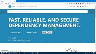 How to Install yarn on Windows 7810 [upl. by Teragram]