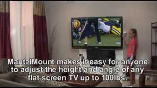 MantelMount  The Best PullDownOverTheFireplace TV Mount [upl. by Eniamirt]