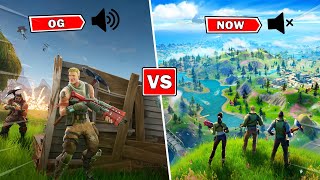 OG Fortnite Sound Effects VS Now Chapter 2 Season 4 [upl. by Alrak]