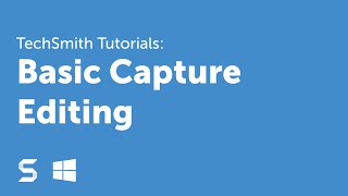 Snagit 13 Basic Capture Editing [upl. by Arin336]