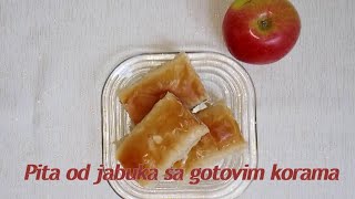 Pita od jabuka sa gotovim korama  ekuhinjica [upl. by Darrej]