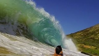 Big shorebreak Neck breaking Back breaking Sandy Beach [upl. by Teage]